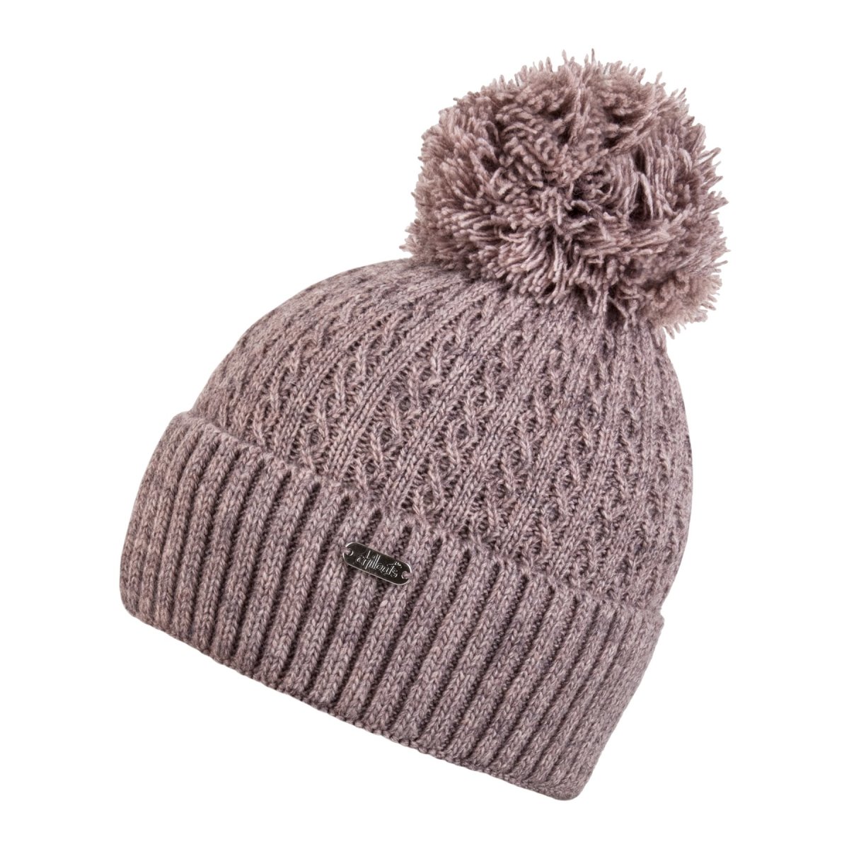 Bobble hat in natural with Chillouts & lining Headwear colors – removable bobble fleece