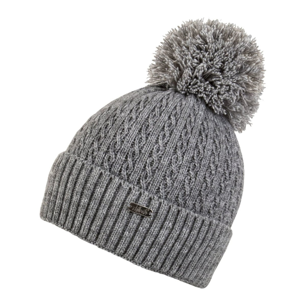 Bobble hat in natural colors – & removable Chillouts Headwear fleece with bobble lining