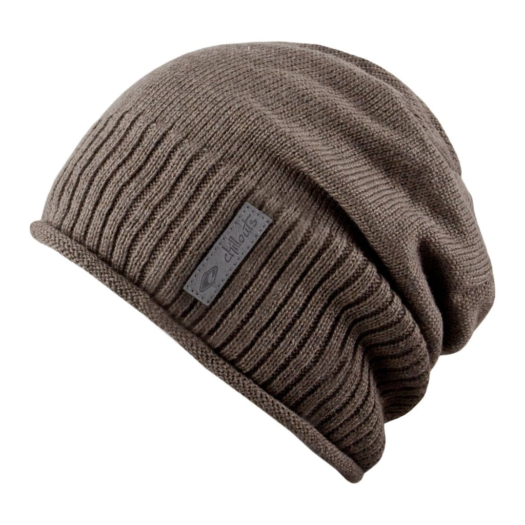 Long beanie made of cotton Chillouts (plain order color) now! Headwear online – 