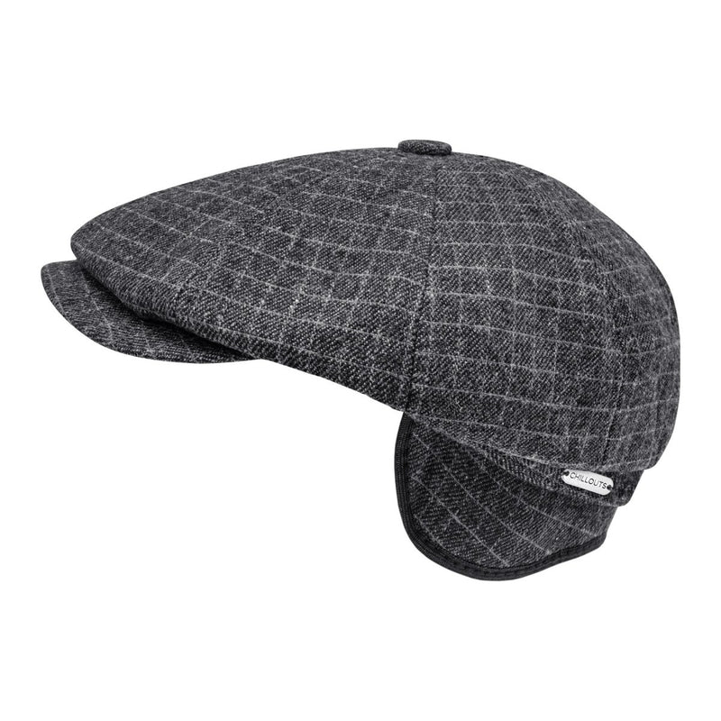Flat Headwear Cap ausklappbarem Herren – für Schiebermütze Chillouts Ohrenschutz mit |